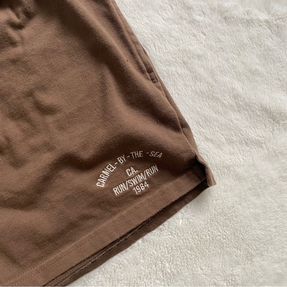 BRANDY MELVILLE | Brown embroidered lounge shorts - Picture 4 of 8